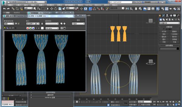 3dmax怎么制作窗帘它是什么材质什么参数?