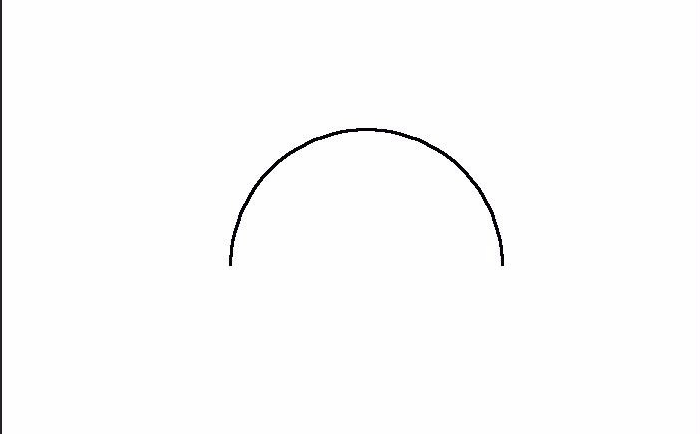 ps怎么画半圆弧线如何使用photoshop绘制一个半圆弧线