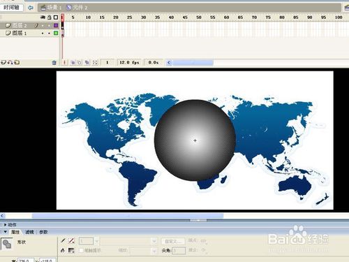 adobeflash怎么制作一个地球旋转的动画效果