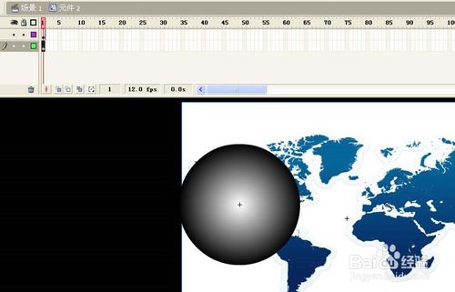 adobe flash怎么制作一个地球旋转的动画效果?