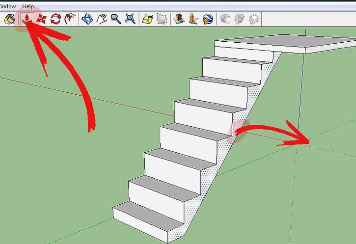 草图大师楼梯怎么画草图大师怎么做楼梯