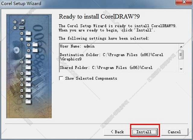 CorelDraw 9.0官方中文版安装图文教程、破解注册方法