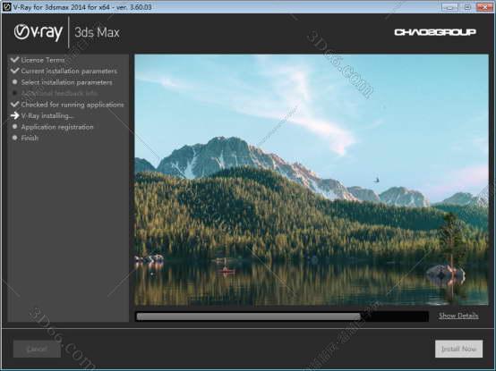 VRay3.6【VR3.6渲染器】vray3.6 for 3dmax2014中文（英文）破解版安装图文教程、破解注册方法