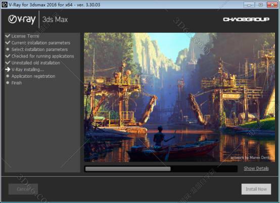 VRay3.3【VR3.3渲染器】vray3.3 for 3dmax2014中（英）双语切换破解版安装图文教程、破解注册方法