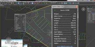 3DMax样条曲线数据插件：SplineData v1.01 For 2012-2019