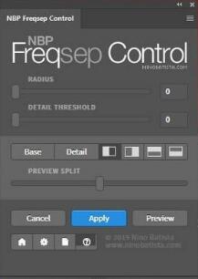 PS磨皮美化插件：NBP Freqsep Control 2.0.000免费版