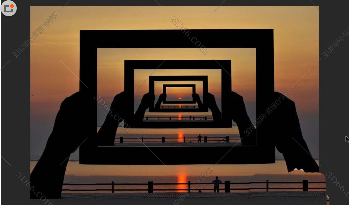 ps怎么制作画中画的效果?