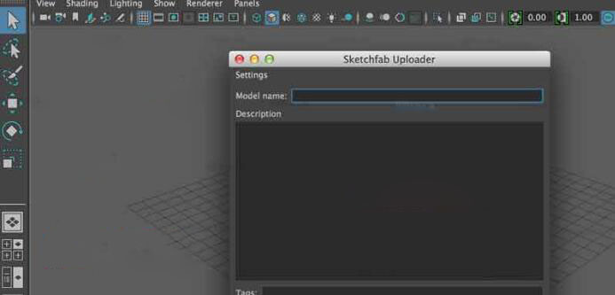 Maya模型发布到Sketchfab插件：Sketchfab 5.0.0