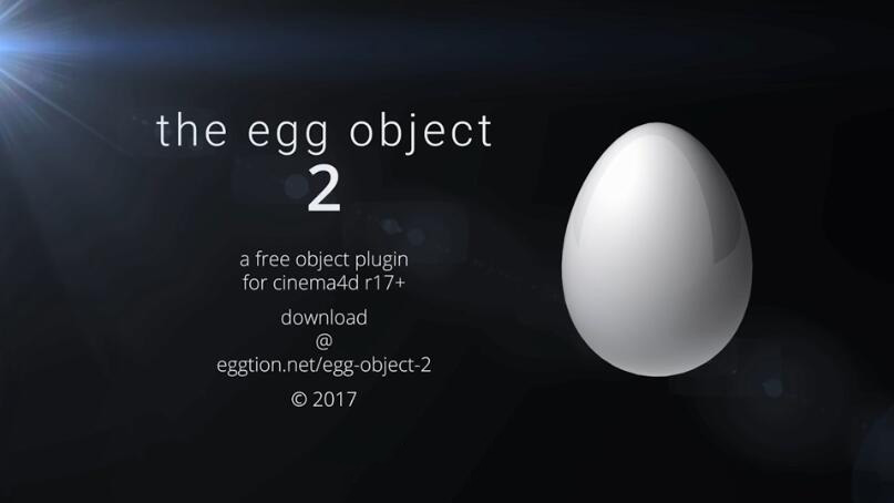 C4D鸡蛋生成插件：EggObject2