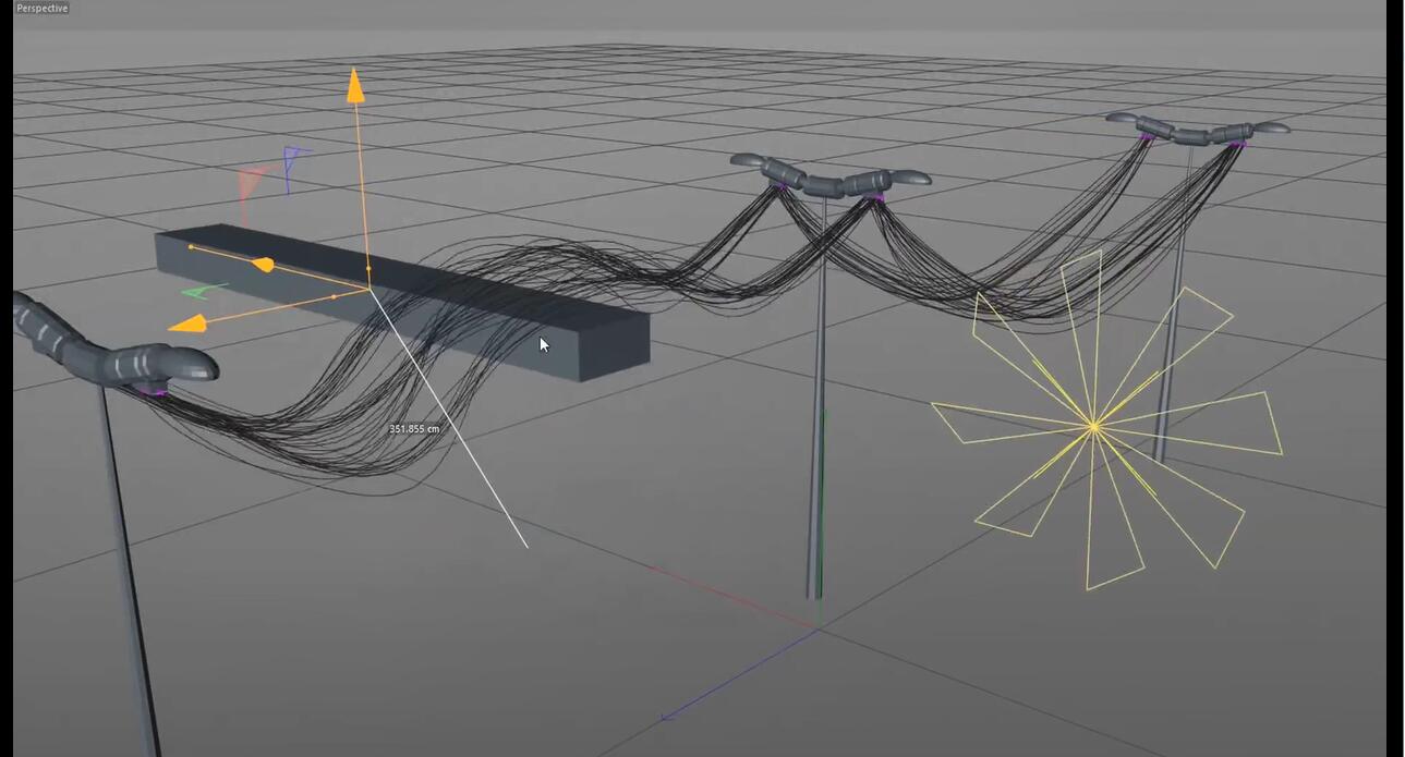 C4D样条链接生成器插件：Topowire 1.0