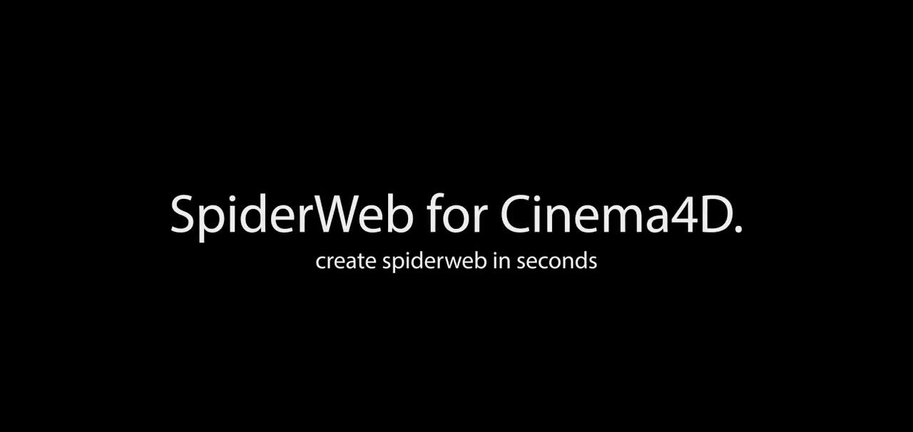 C4D蜘蛛网预设插件：AEscripts SpiderWeb