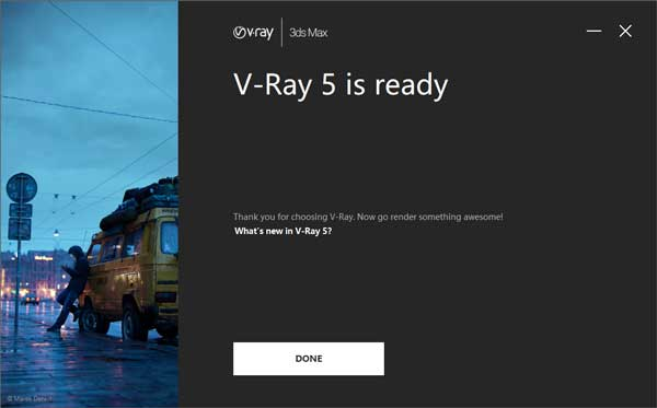 VRay5.0 for 3dmax2021官方绿色版安装图文教程、破解注册方法
