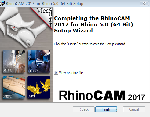犀牛刀路插件：RhinoCAM 2017 for Rhino 5 中文破解版安装图文教程、破解注册方法