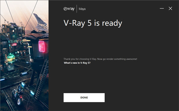 VRay5.1 Next for Maya2018/2019/2020/2022 破解版安装图文教程、破解注册方法
