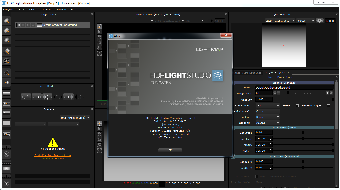 Lightmap HDR Light Studio Carbon 6.1.0【三维渲染室内摄影棚灯光HDR环境软件】英文破解版 附安装教程安装图文教程、破解注册方法