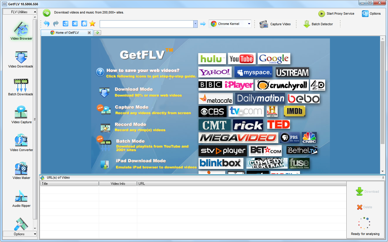 GetFLV v18.5866.556【FLV视频下载转换器】破解版下载安装图文教程、破解注册方法