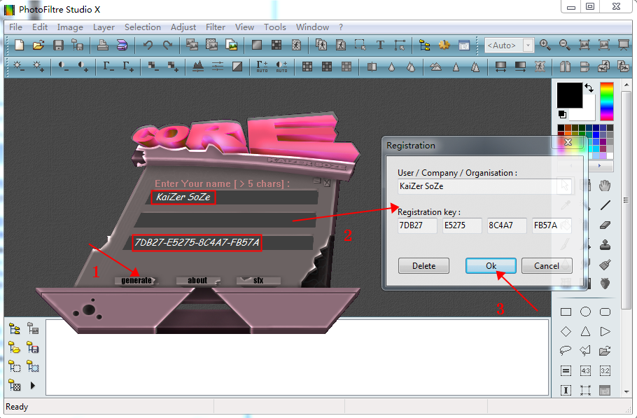 photofiltre studio v10.13【图片编辑软件】汉化破解版安装图文教程、破解注册方法
