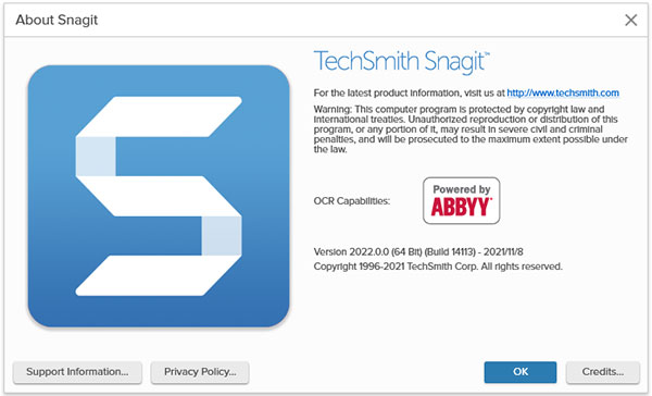 techsmith snagit 2022【屏幕截图软件】免费破解版安装图文教程、破解注册方法