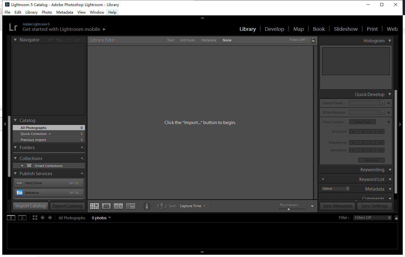 Adobe Photoshop Lightroom 5.4 绿色免费版安装图文教程、破解注册方法