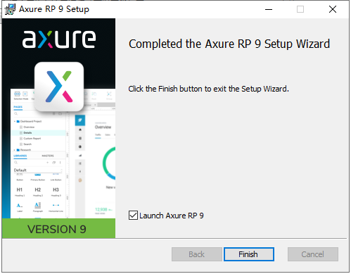 Axure RP 9.0.0.3704软件下载【附破解补丁+安装教程】简体中文授权版安装图文教程、破解注册方法