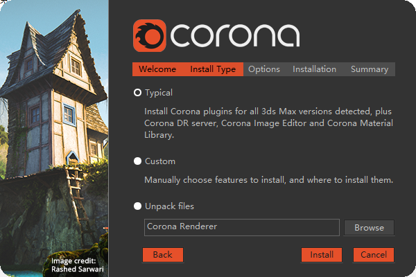Corona-7.1-hotfix1 MAX2014-2022[汉化版]安装图文教程、破解注册方法