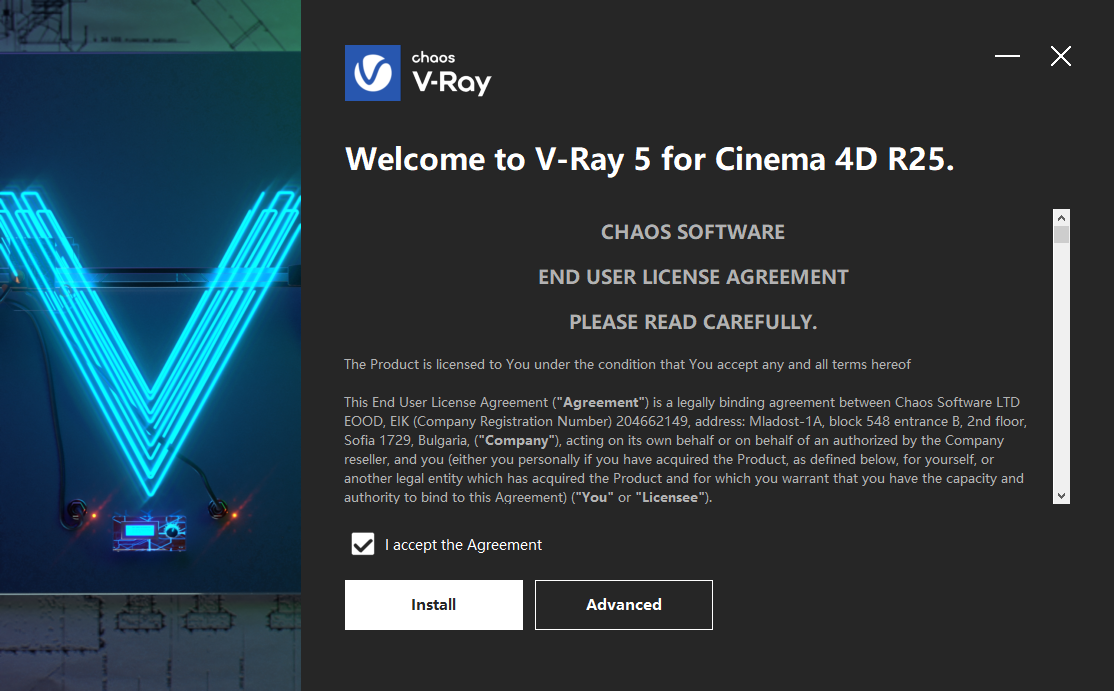 【C4D Vray渲染器】 VRay 5.20.06 for Cinema 4D R20/R21/R22/R23/S24/R25/R26 英文破解版安装图文教程、破解注册方法