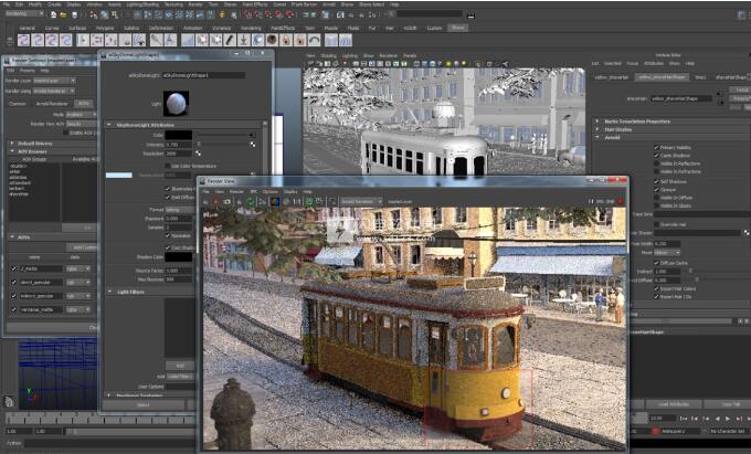 【Maya插件】Maya阿诺德渲染器插件 MtoA SolidAngle Maya To Arnold v5.2.2.1 英文破解版下载