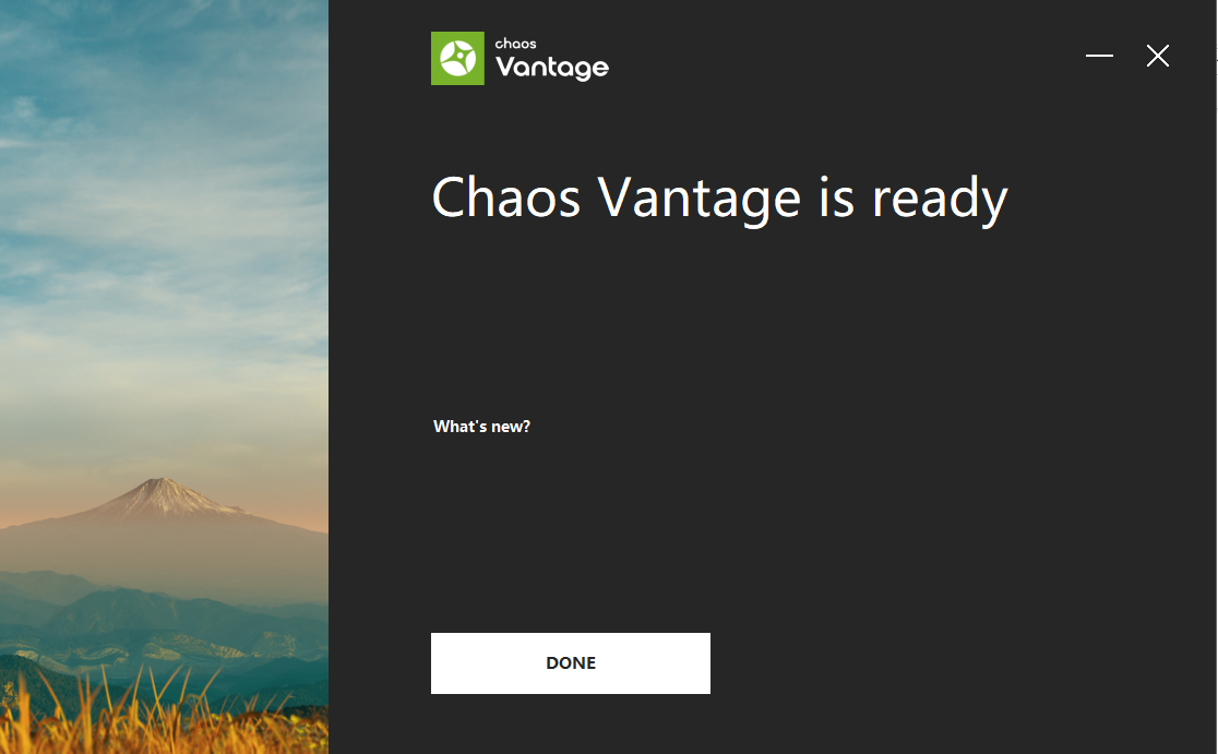 【实时光线追踪渲染软件免费下载】Chaos Vantage v1.8.4英文破解版+破解补丁安装图文教程、破解注册方法