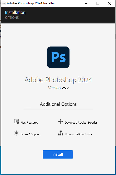 Adobe Photoshop 2024 v25.7.0 正式版_破解版安装图文教程、破解注册方法
