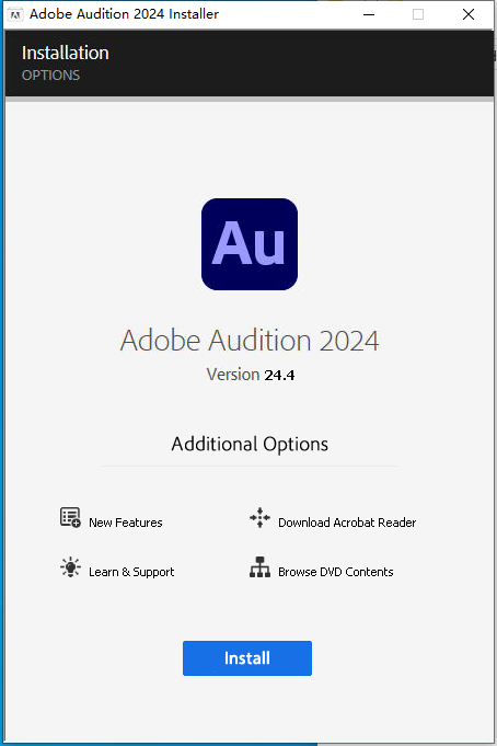Au 2024 v24.4.0[Adobe Audition音频软件下载]中文破解版安装图文教程、破解注册方法