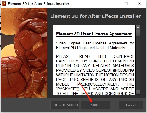 Element 3D v1.6.2【AE特效插件】E3D 免费破解版安装图文教程、破解注册方法