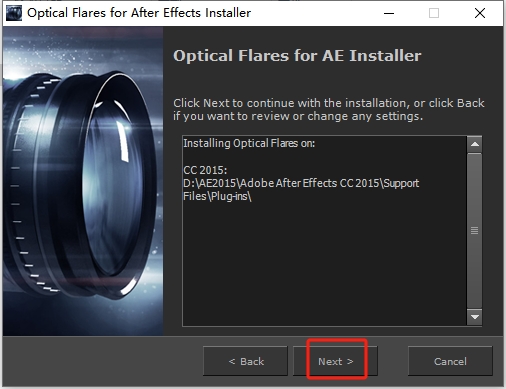 optical flares1.3.5【AE镜头光晕插件】破解版安装图文教程、破解注册方法