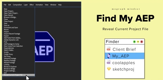 AE工程文件查找插件:Aescripts Find My AEP v2.6破解版