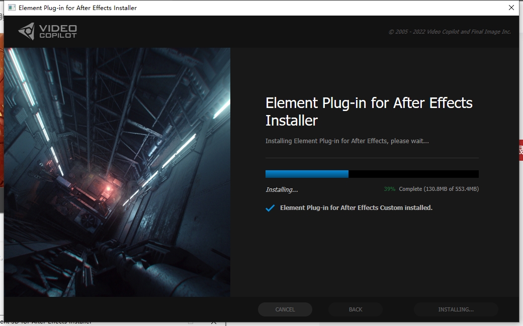 AE插件：Element 3D v2.2.3汉化破解版安装图文教程、破解注册方法