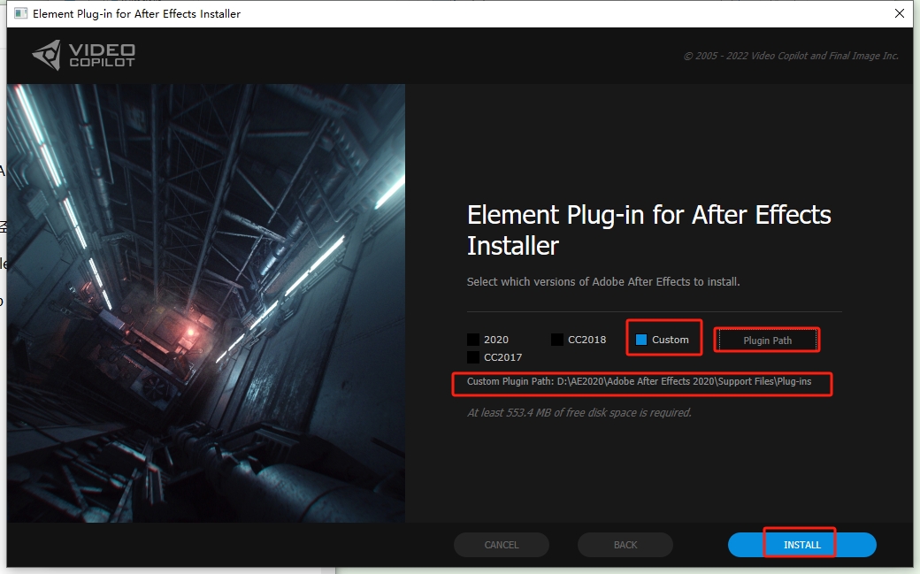 AE插件：Element 3D v2.2.3汉化破解版安装图文教程、破解注册方法