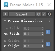 Frame Maker v1.15（3dmax自动生成照片相框插件）免费版