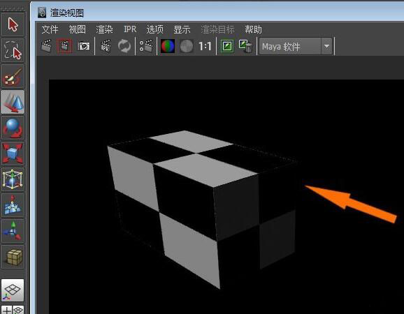 maya中如何给模型添加棋盘格材质