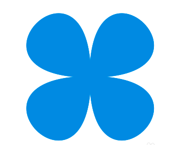 coreldraw怎么画简单的四叶草图形?