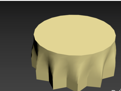 3dmax怎么制作圆桌布模型