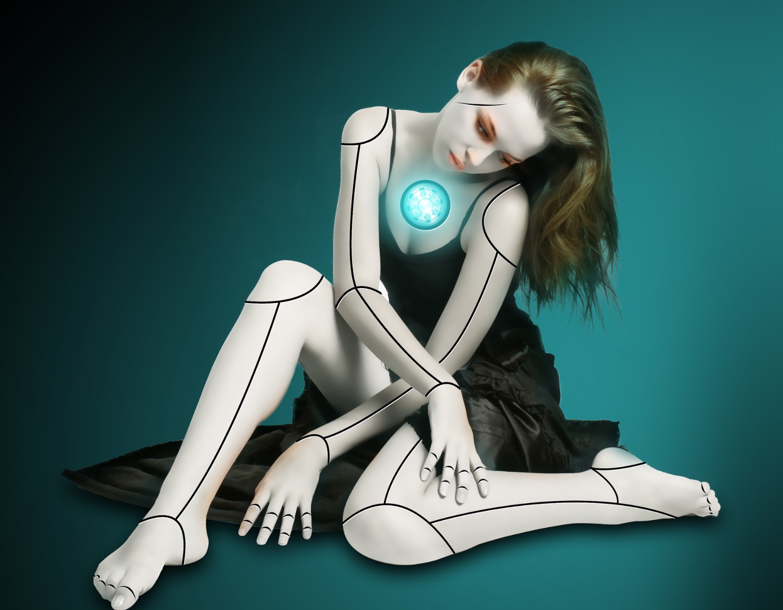 ps机械人物特效创意海报合成ps制作机械人物特效海报