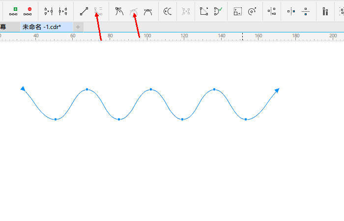 cdr软件怎么绘制出正弦函数的曲线?cdr绘制波浪线的教程