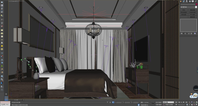 3dmax制作卧室模型的教程