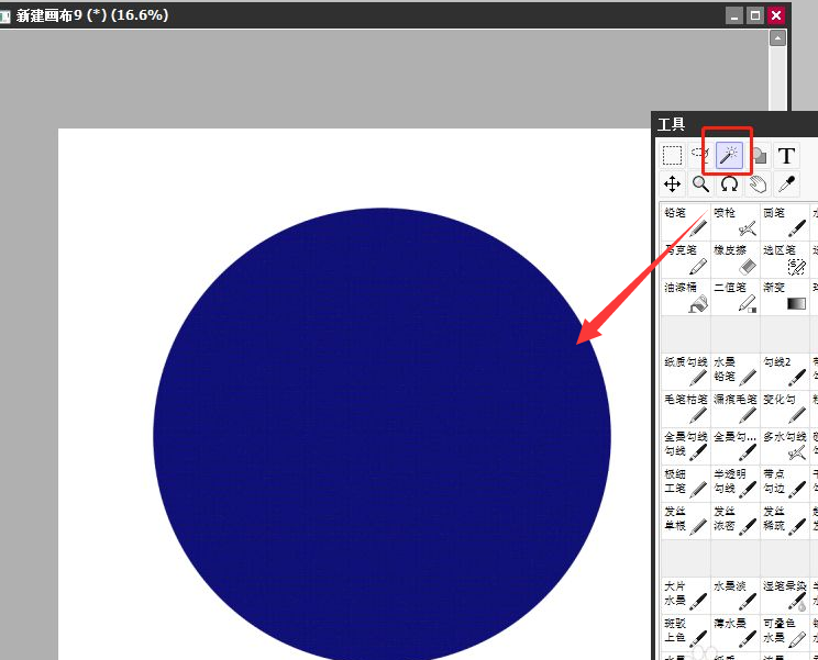 sai软件怎么绘制一个空心圆sai绘制空心图形技巧