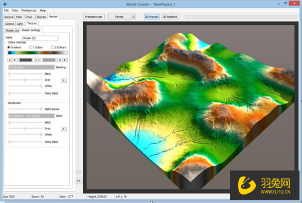 worldcreatorv240gpu三维地形生成软件英文绿色破解版下载