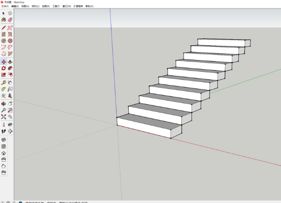SketchUp草图大师怎么快速绘制楼梯？SketchUp草图大师快速绘制楼梯的教程