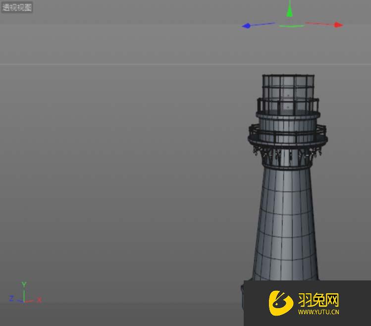 c4d如何建模一个灯塔模型灯塔模型怎么做