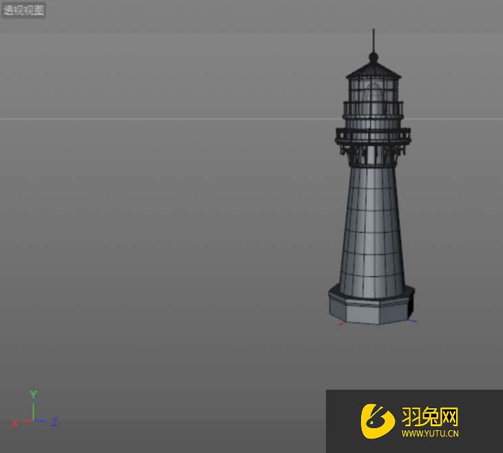 c4d如何建模一个灯塔模型灯塔模型怎么做