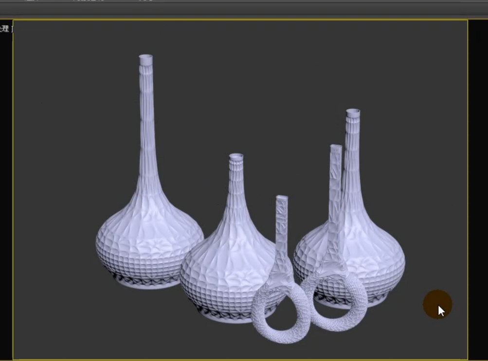 3DMax怎么用优化和多边形倒角制作饰品组合？3DMax用优化和多边形倒角制作饰品组合的教程a