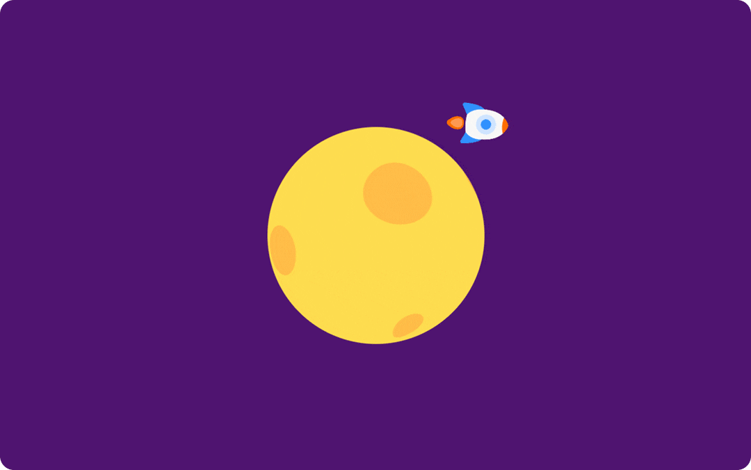 ae如何制作飞船绕转星球运动效果?