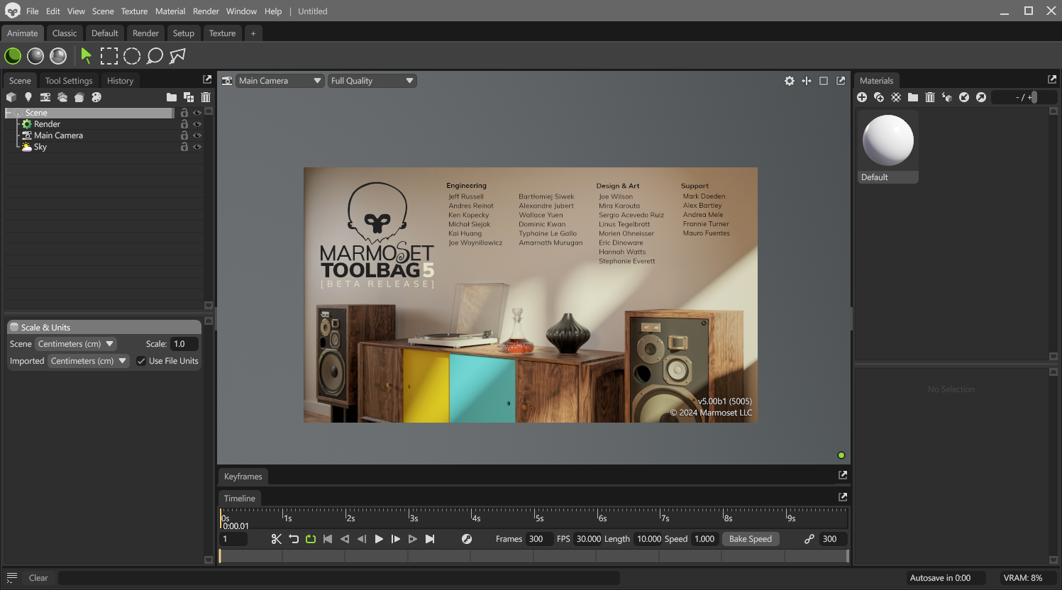 Marmoset Toolbag八猴 5.00b1最新英文破解版